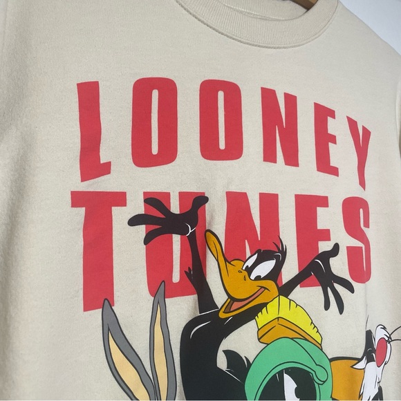 Loony Tunes Womens Medium Graphic Sweatshirt Crewneck Muti-Color - Picture 4 of 6